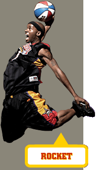 Harlem Wizards Player: ROCKET ©HW