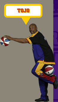 Harlem Wizards Player: TOJO &copy;HW